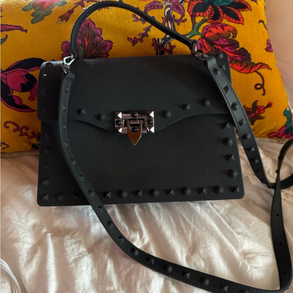 Black Studded Handbag